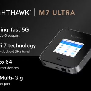 Netgear Nighthawk M7 Ultra 5G mmWave WiFi 7 Mobile Hotspot Router MR7500 Portable Wireless Router Used 2 External Antennas
