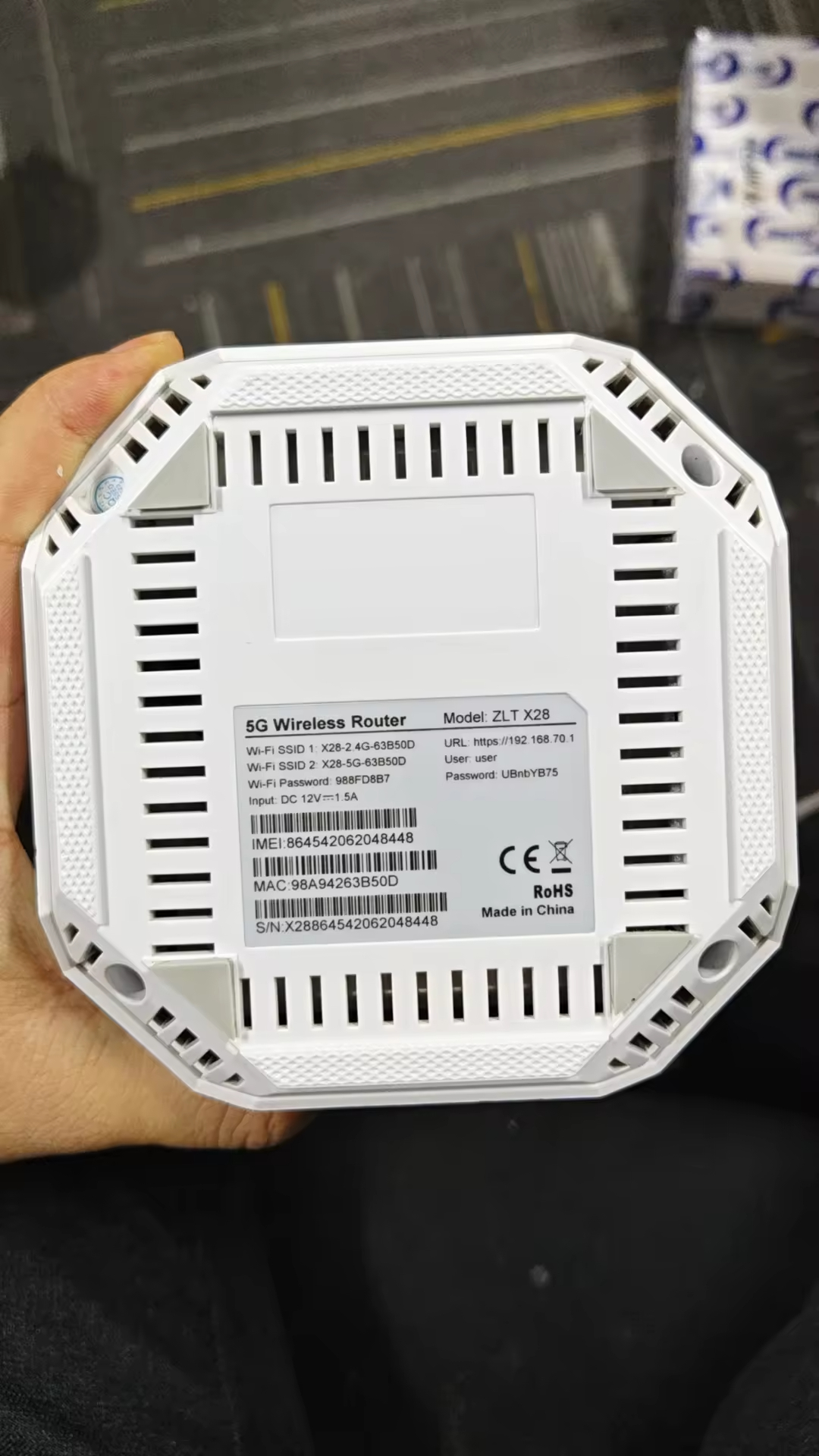 ZLT X28 MAX 5G CPE Wireless Router WiFi 6 Dual Band NSA+SA Mode Extend Gigabit With Sim Card Slot Indoor 5G Modem - Image 4