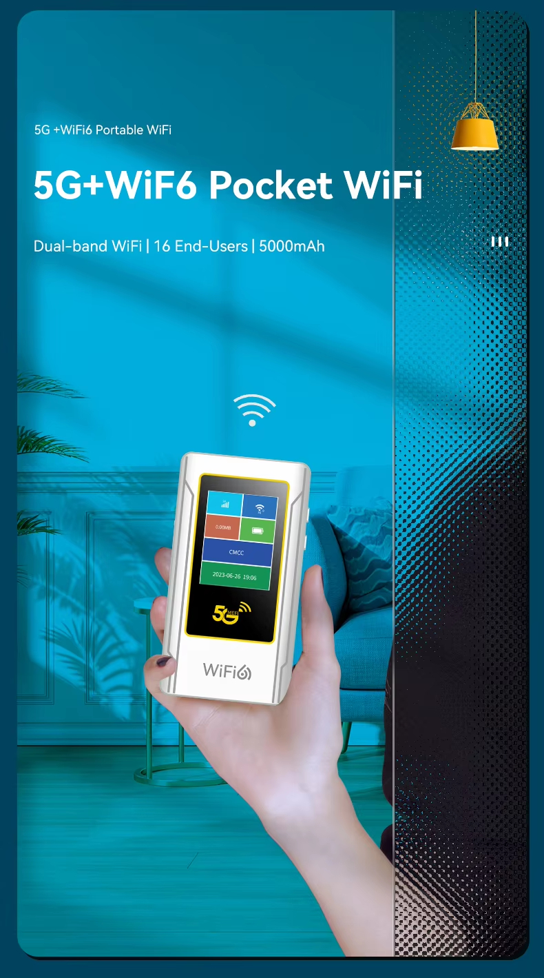 5G Mobile Hotspot Supports Band N71/N41 WiFi6 T-Mobile & Metro Compatible HG6877 Gigabit Dual-Band Wireless SIM Card Router Portable Hotspot - Image 11
