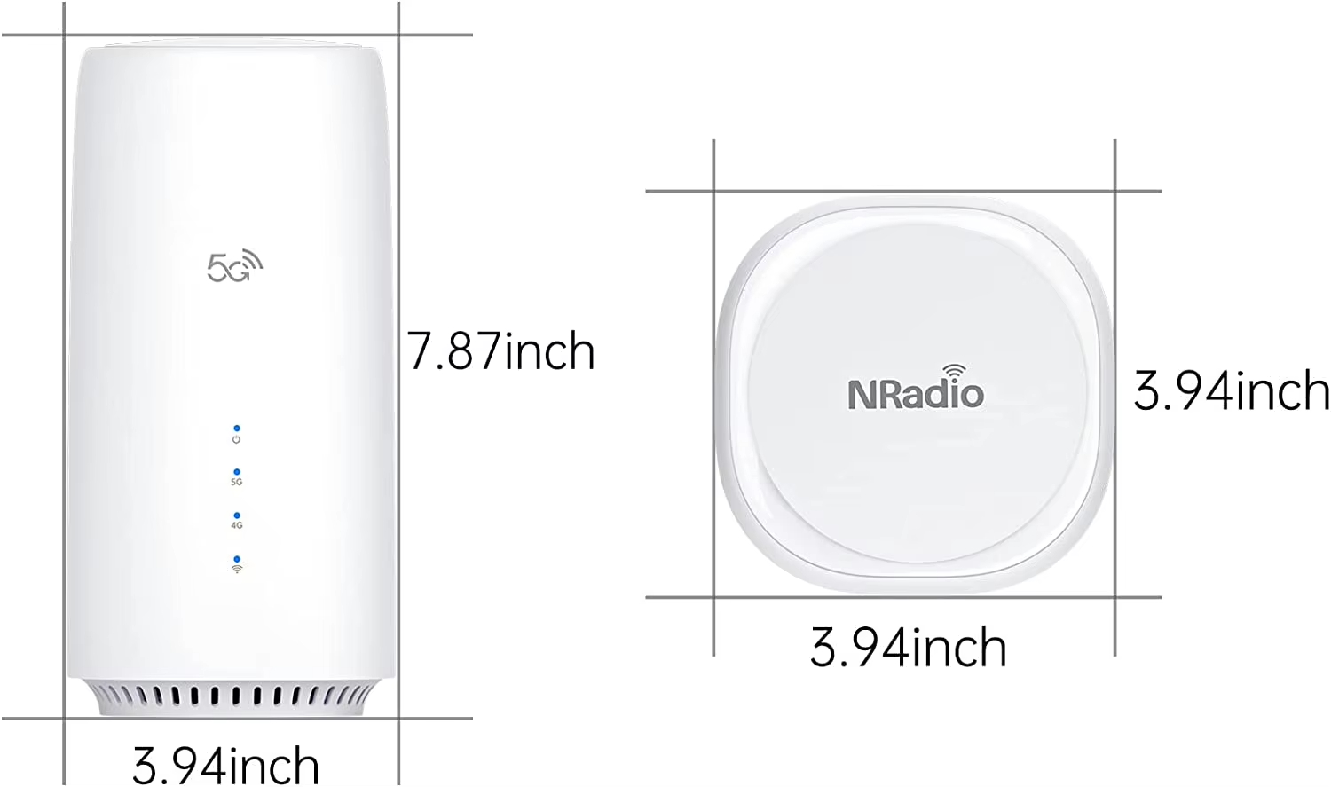5G CPE LG6851 Snapdragon X62 4x Ethernet Ports incl. 2.5G WiFi6 Enterprise Router Movable Gigabit WAN/LAN - Image 9