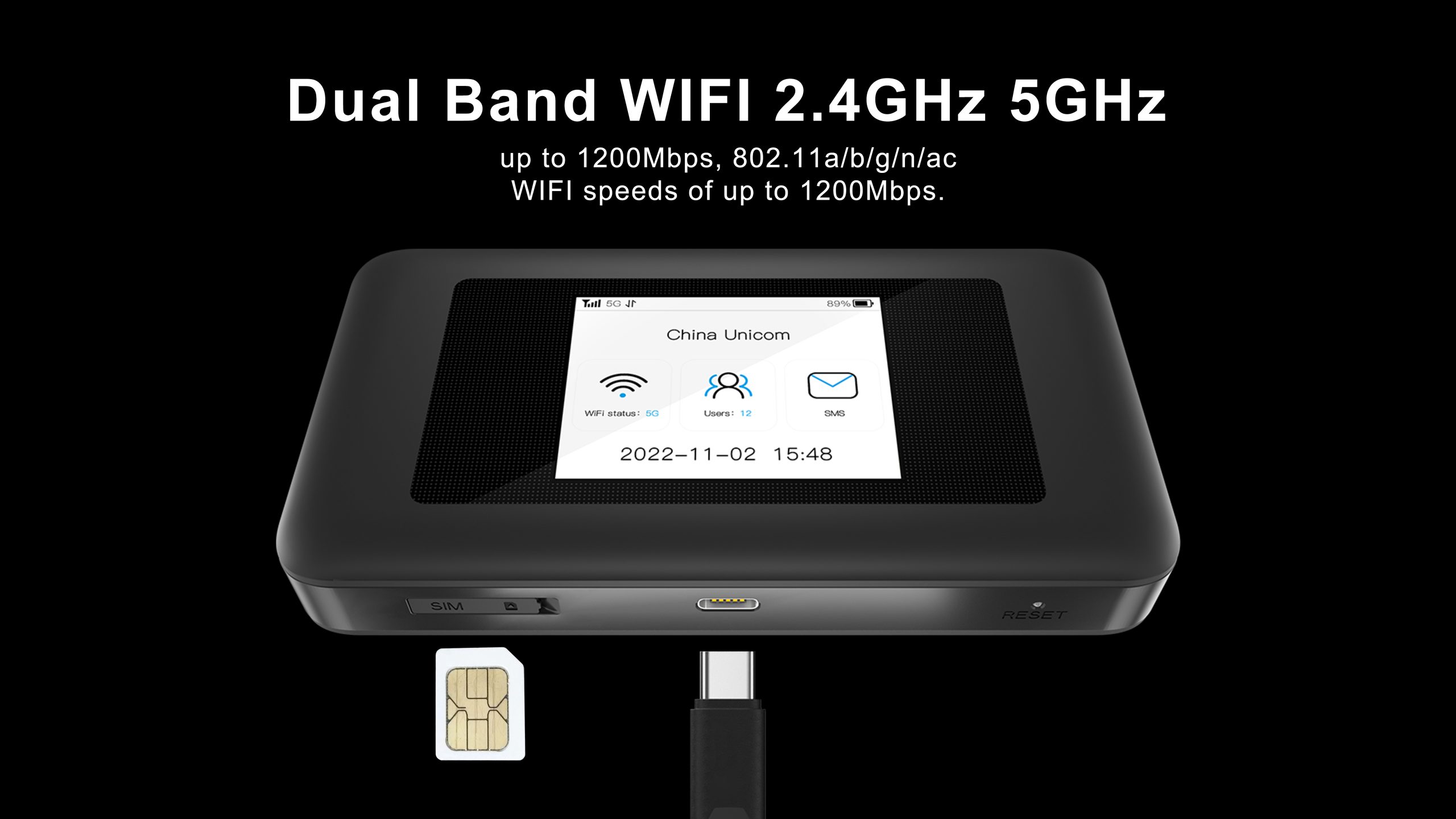 5G eSIM Mobile Hotspot Digital eSIM Physical SIM Support 5000mAh Battery OEM Universal US EU Version 5G Pocket Router SIM Slot Unlocked IMEI - Image 10